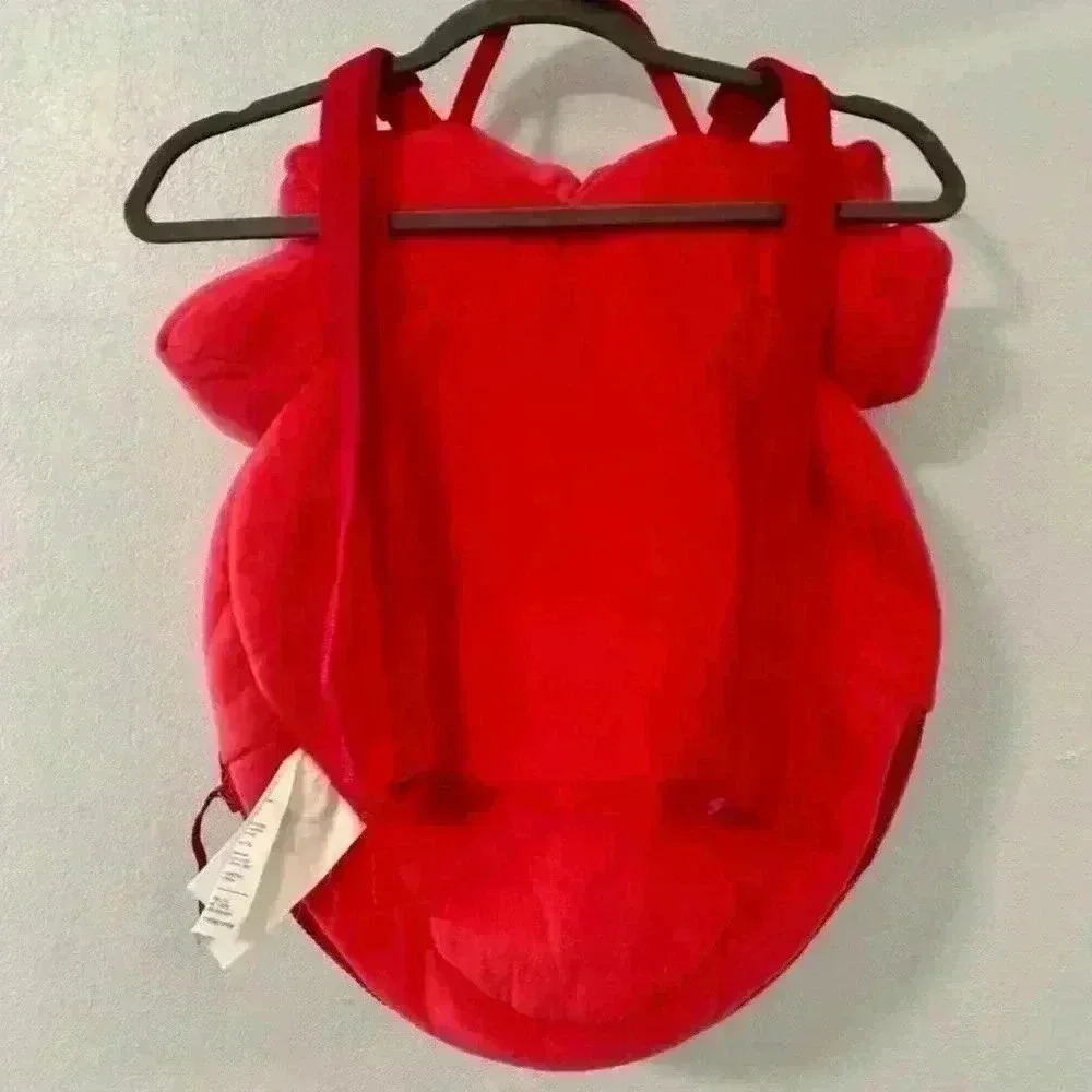 Strawberry Shortcake Plush Backpack Kids Pink Strawberry Travel Bag Cute